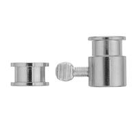 ifundom Accessori per Girarrosto in Ferro Cromato 2 Pezzi con Manicotti di Limitazione Asta per Barbecue da Esterno Bulloni di Supporto per Griglia per Cottura Uniforme e Sostituzione