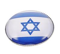 ifundom Accessorio Versatile Design Unico ed in Metallo da 25mm Viaggi Internazionali Bandiera di Israele per Sciarpe e