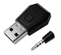 ifundom Adattatore Wireless USB 4.0 Nero in Plastico Leggero per Cuffie e Microfono Wireless, Compatibile Console da Gioco