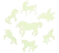 ifundom Adesivi da Parete Luminosi 2 Set Unicorno e Stelle per Cameretta Ragazzo Ragazza Decorazione Fosforescente Facile da Applicare su Pareti e Finestre per Notte