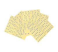ifundom Adesivi per Chitarra Elettrica 7 Pezzi Gialli, Decalcomanie Adesive per Tastiera, Design Professionale, Facili da Applicare per Imparare le Note