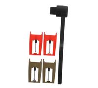 ifundom Aghi Sostitutivi per Giradischi in Vinile con Spazzola Pulizia Stylus Accessori Professionali per Fonografo Cura Completa per Puntina Giradischi Mini e Lettore Vinile