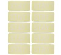 ifundom Anelli per Bacchette da Batteria 10 in Silicone Giallo 10 Effetto Luminoso e Antiscivolo, Accessori per Pratica e Performance Musicali