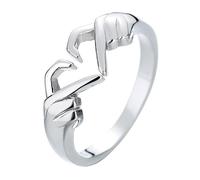 ifundom Anello Aperto da Dito Design Cuore, Anello Abbraccio in Lega Resistente, Gioiello Minimalista per Donne, Regalo per Occasioni Speciali e Uso Quotidiano