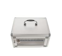 ifundom Armadietto Portatile per Cellulare con Serratura 8 Scomparti in Lega di Alluminio Trasparente per Aula Scolastica Gestione Dispositivi Studenti Sicurezza e Organizzazione