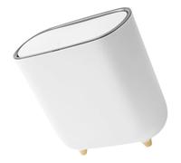 ifundom Bidone Immondizia a Pressione, Bianco, Pp, Grande Apertura | Cucina e Camera da Letto, Struttura Semplice e Stilosa, Capienza Ampia, Design Robusto