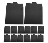 ifundom Buste CD Nero 50 Pezzi Buste per Cartoline, Dvd e Documenti Resistenti, Leggere e Compatti per Qualsiasi Occasione