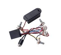 ifundom Cablaggio Per Il Controllo Del Volume Per Basso Circuito Preamplificatore Equalizzatore A 3 Bande Potenziometro Del Tono Set Di Pickup Jp Per Pickup Attivi