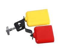 ifundom Campanaccio Doppio Montaggio Per Batteria Realizzato in Plastica Campane Toni Alti e Bassi Per Educazione Musicale e Performance Live