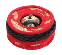 ifundom Campane in Rame Nepalese Double Dragon Per Meditazione e Yoga Strumento Percussione Con Custodia Protettiva Suono Melodioso Per Rilassamento