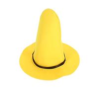 ifundom Cappello da Strega Accessorio Costume per Feste in Feltro Leggero e Pieghevole Giallo Cappello Alto per Halloween e Decorazioni di Festival