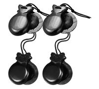 ifundom Castagnette Per Dita in Legno 4 Pezzi Strumenti Di Percussione spagnoli per Risveglio Musicale Compatti E Leggeri per Danza Flamenco E Bambini