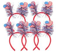 ifundom Cerchietto Cuore a Punta 5 Pezzi per Feste di Carnevale e Compleanno Decorazioni a Tema 4 Luglio in Plastica e Metallo Unisex