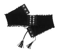 ifundom Cintura Elastica per Donna con Nappe in Pizzo Cintura alla Moda per Abito Elegante per Various Occasioni