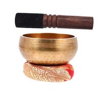 ifundom Ciotola Tibetana per Meditazione e Terapia con Mazzuolo Ciotola per Canti di Buddha Accessori per Buddismo