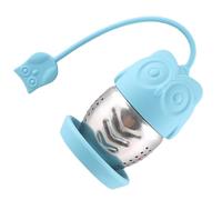 ifundom Colino da Tè in Silicone e Acciaio Inox 304 Infusore Creativo Riutilizzabile a Forma di Gufo Filtro per Tè in Foglia per Uso Domestico e Ufficio Accessorio per Infusione e Facile