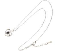 ifundom Collana da Donna Ciondolo a Forma di Cuore in Rame Argento, Collana Elegante Funzione di Proiezione che Esprime Ti Amo in 100 Lingue, per L'uso Quotidiano le Festività