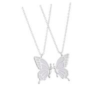 ifundom Collana Farfalla per Amicizia tra Due Ragazze Accessorio da Collo Elegante e Moderno Regalo per Compleanno e Natale