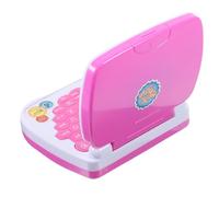 ifundom Computer Portatile Didattico Giocattolo Portatile per 1-5 Anni Schermo LED Musicale Rosa, Apprendimento Interattivo e Sviluppo Capacità Motorie Fini per Educazione Prescolare
