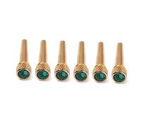ifundom Confezione Da 6 Pezzi Di Ricambio Per Ponti Per Chitarra Acustica Gl03 in Ottone Con Puntini in Abalone Per Un Suono E Un Aspetto Migliori