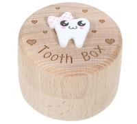ifundom Contenitore Legno Per Denti Di Scatola Keepsake Per Memorie Infanzia Design Elegante e Artigianale Perfetta Per Conservare Denti Da Latte Per Shower