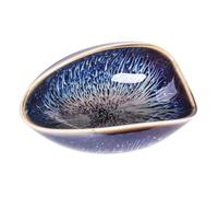 ifundom Contenitore per Foglie di Tè in Ceramica Blu, Forma Speciale | Accessorio per Sala da Tè e Ristorante, Versamento Fluido, Pezzo per Set da Tè, Finitura Ceramica Blu