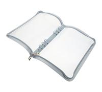 ifundom Copertina per Quaderno ad Anelli Cerniera in Pvc Trasparente, Leggera e Facile da Pulire, per Scuola e Uso Quotidiano, Design Pratico ed Elegante