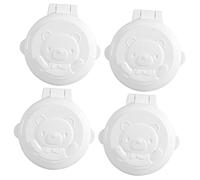 ifundom Copertura Protettiva Per Tasti Del Computer 4 Pezzi Per Ragazzo Ragazza Blocco Di Sicurezza a Pressione in Stile Cartoon Adesiva Resistente Protezione Pannelli Avviamento Piatta