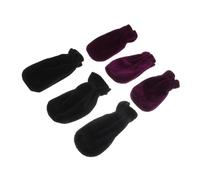 ifundom Coppia di Copripedali per Pianoforte in Peluche Nero Fascia Elastica, Resistente allo Sporco, Accessori per Strumenti Musicali, Protezione Pedale Pianoforte 2 Set