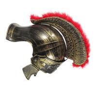ifundom Copricapo Casco Soldato Dell'antica Roma Medievale Oro Plastica | Vintage Realistico, Leggero e Comodo, Decorazione e Accessorio Costume