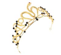 ifundom Corona a Forma di Serpente Egiziano in Lega Strass, Copricapo Leggero per Feste di Compleanno e Costumi Halloween, Accessori Chioma Donna per Matrimonio e Cerimonia