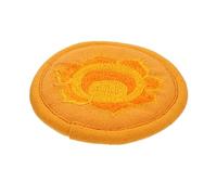ifundom Cuscino Religioso Per Ciotole Sonore Pad Arrotondato Per Meditazione Accessorio Decorativo Resistente Colore Arancione Per Pratiche Buddiste e Riti Spirituali
