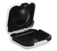 ifundom Custodia Compatta per Apparecchi Acustici Bianca Protezione Antiurto Drop Shield, Organizer da Viaggio Imbottito e Leggero per Conservazione Sicura di Ausili per L'udito