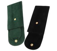 ifundom Custodia per Orologio da Viaggio 2 Pezzi in Velluto Bottone, Organizer Portatile per Orologi Uomo e Donna, Protezione Antigraffio Compatibile Diverse Dimensioni, Custodia Pratica