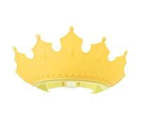 ifundom da Doccia Protegge Occhi e Orecchie Regolabile a Forma di Corona, in Tpe e Pp Colore Giallo per per Durante Lavaggio dei Capelli