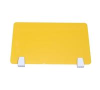 ifundom Deflettore da Scrivania in Acrilico Giallo 50X30 CM Pannello Divisorio per Ufficio e Scuola Parete Divisoria per Postazioni di Lavoro Private Facile da Installare Adatto a