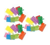 ifundom Distanziatori per Dita per Scrittura a Mano 24 Pezzi Colorati Strisce Guida alla Lettura per e Studenti Ausili per Lettura Righello per Dislessia e Concentrazione