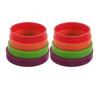 ifundom Distanziatori per Spessore Mattarello in Silicone 8 Pezzi, Guide per Impasto Multicolore, Adatti a Principianti per Pasta e Pizza