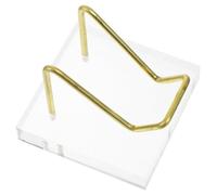 ifundom Espositore in Acrilico e Metallo Supporto per Esposizione di Pietre e Cristalli Base Stabile per Collezione di Rocce per Casa Ufficio e Vetrine Espositive