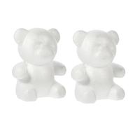 ifundom Facile da Riparare in Schiuma Bianca 2 Orso per Decorazioni e Adatto per Decorazioni di Matrimoni e Casa