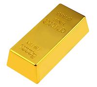 ifundom Falso Lingotto d'oro Replica Lingotto d'oro Falsi Mattoni d'oro Lingotti d'oro Bar Decorazioni Realistiche Oro Bar Mattone Prop Film Prop novità Regalo Scherzo