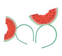 ifundom Fascia per Chioma a Forma di Anguria da Donna e Bambina, Set 2 Pezzi Decorazioni Estive in Stile Cartone Animato, Accessori per Feste e Foto, Elastici Resistenti e Confortevoli