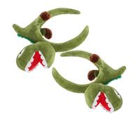 ifundom Fascia per Chioma a Forma di Dinosauro Verde, Comoda e Stabile in Plastica e Tessuti, per Feste a Tema Dinosauri e Uso Quotidiano