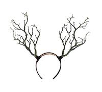 ifundom Fascia Per Con Rami Verdi E Corna Di Cervo Per Feste Di Halloween Elfi Streghe Cosplay Accessori Per Foto Rinascimento Renfaire