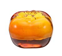 ifundom Fermacarte Decorazione Artistica Realistica per Scrivania e Scuola in Cristallo a Forma di Frutto di Cachi Arancione, Supporto Stabile e Resistente all’Usura