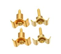 ifundom Fermacorda per Chitarristi Professionisti e Principianti in Metallo Oro Set da 4 Pezzi, Riduce L'attrito delle Corde e Protegge le Corde per Chitarra Elettrica