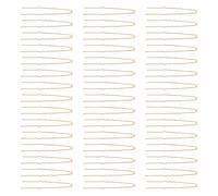 ifundom Fermagli per Chioma a Forma di U in Metallo 50 Pezzi, Forcine Ondulate per Acconciature Eleganti e Raccolte, Accessori per Styling Donna e Accessori Bigiotteria Fai da Te Oro 6 MM