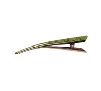 ifundom Fermaglio a Becco D’anatra Vintage in Acetato Verde, Clip Coccodrillo per Chioma Donna, Accessorio Moda per Acconciature Quotidiane e Feste, Clip Chioma Delicata e Affascinante