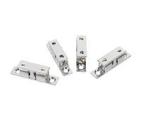 ifundom Fermo Porta Marino in Acciaio Inox 4 Pezzi Chiusura a Sfera per Armadietti Barca e Camper, Supporto Anti-Vibrazione e Montaggio per Porte Yacht e Mobili Nautici