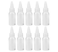 ifundom Flacone Miscelatore per Aerografo 30ml, 10 Pezzi Trasparente | PP e Acciaio, Dosaggio a Punta Fine e Controllo Visivo, per Colori Acrilici e Oleosi in Laboratori e Miniature